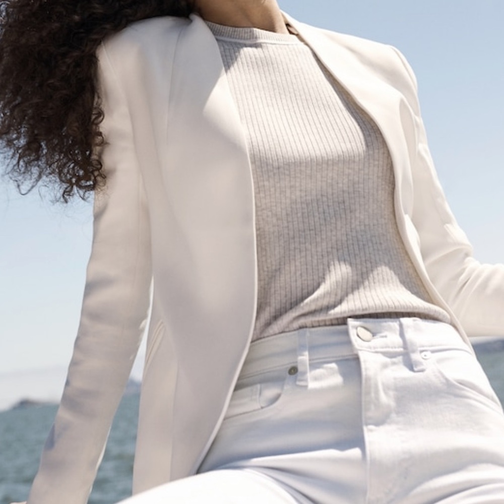 White Banana Republic Blazer Size 2